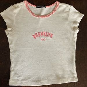 brandy melville pink cheetah Brooklyn NY shirt